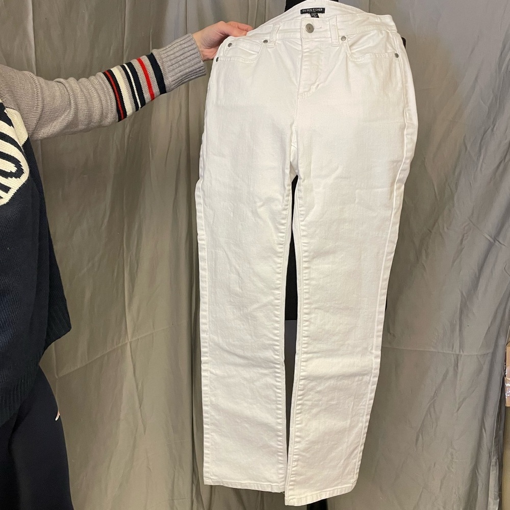 Eileen Fisher Classic White Pants
